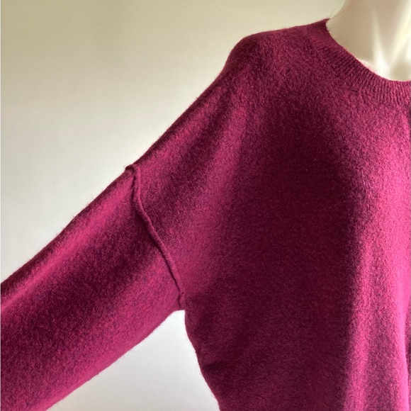 New Vince Camuto Burgundy Polyester Acrylic Crew Neck Pullover size XXL - Picture 10 of 12